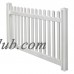 Wam Bam Premium Classic Picket Vinyl Fence with Post and Cap - 4 ft.   